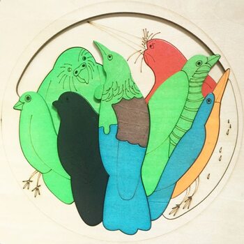 Мозаика «Птицы», двухслойная