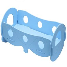 Кроватка для кукол (голубая)