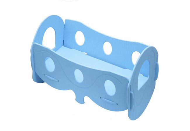 Кроватка для кукол (голубая)