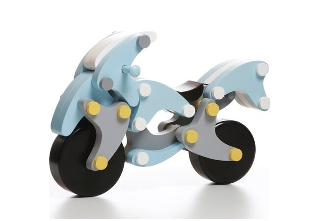 Магнитный конструктор «Мотоцикл» (blue)