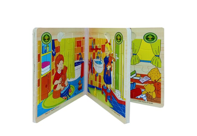 Книга-пазл «Распорядок дня»