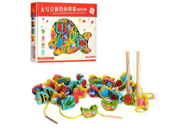 Шнуровка-рыбалка «Морские обитатели»