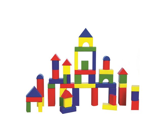 Набор разноцветных блоков, 50 дет.