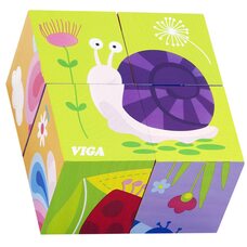 Кубики «Насекомые», 4 шт