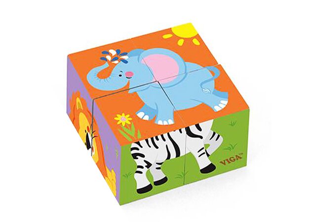 Кубики «Животные №2», 4 шт.