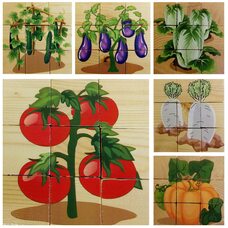 Кубики детские  «Овощи»