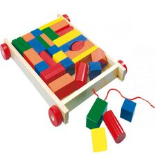 Конструктор в тележке, на верёвочке