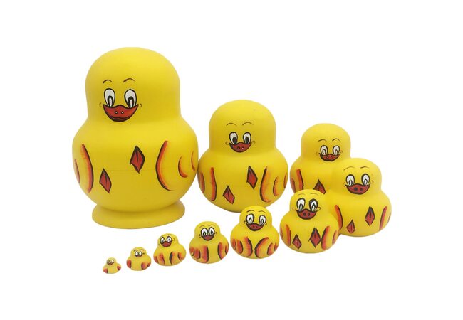 Матрешка «Утята», 10 в 1