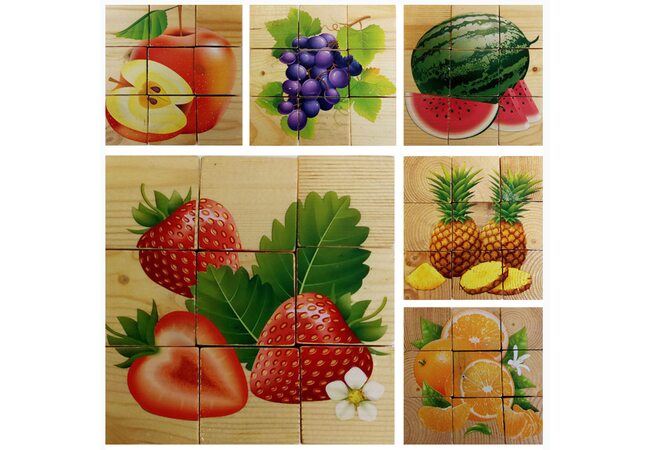 Кубики «Фрукты», 9шт.