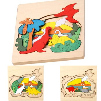 Трехслойная мозаика «Динозавры», 29 дет