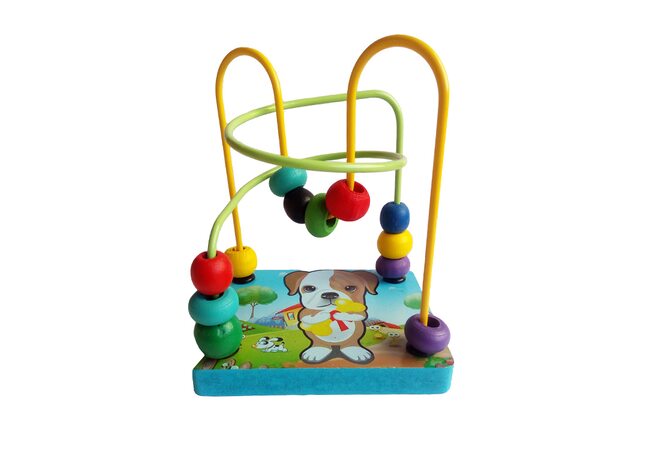 Пальчиковый лабиринт «Пёсик» (цветной)