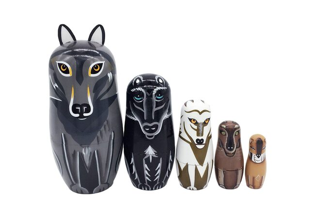 Матрешка «Собаченки», 5 в 1