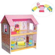 Кукольный домик с мебелью