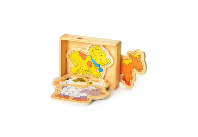 Набор пазлов «Домашние животные», 4 шт.