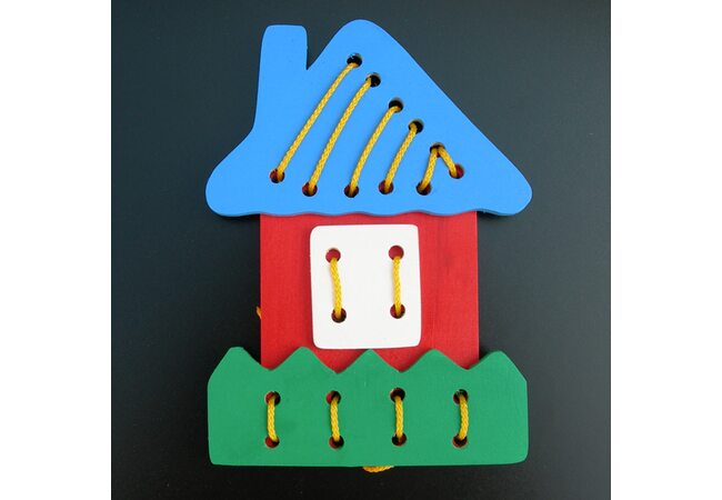 Шнуровка «Сложи домик»