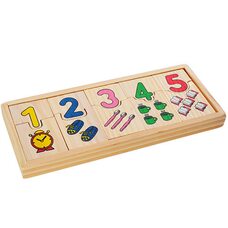 Домино «Цифры-предметы»