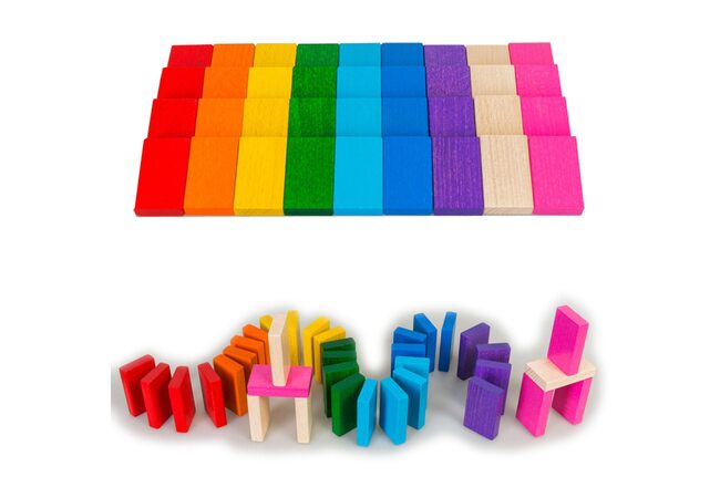 Цветные плашки «Доминошки», 36 шт.