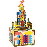 Музыкальный конструктор «Птичий домик», заводной.