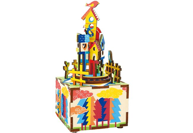 Музыкальный конструктор «Птичий домик», заводной.