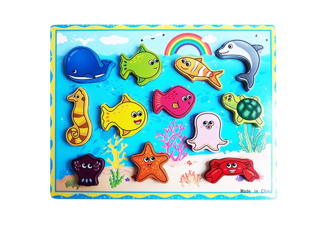 Объемные вкладыши «Морские жители»