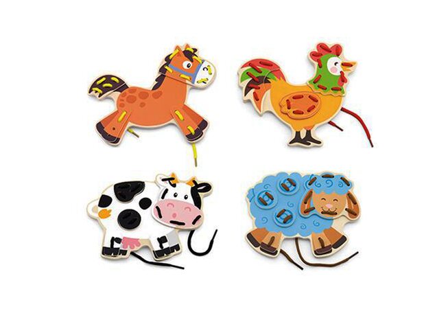 Плоская шнуровка «Домашние животные»