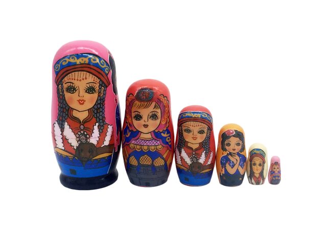 Матрьошка «Дівчата», 6 в 1