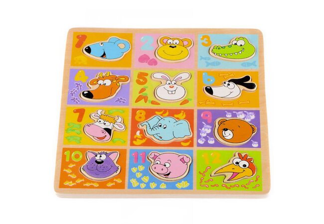 Вкладыши «Животные», учимся считать