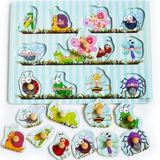 Вкладыши «Насекомые - жучки»