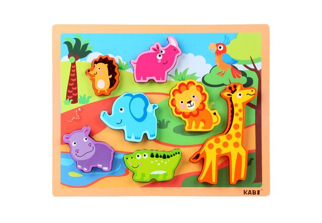 Объемный вкладыш «Животные дикой природы»