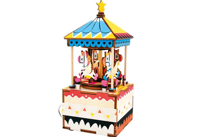 Музыкальный конструктор «Карусель», заводной.