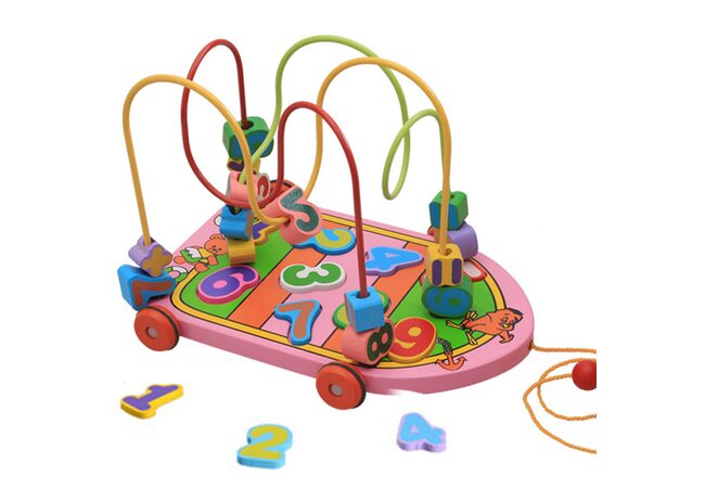 Каталка + лабиринт + вкладыши «Цифры».