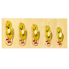 Вкладыши больше-меньше «Цыплята»