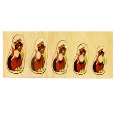 Вкладыши больше-меньше «Кошечки»