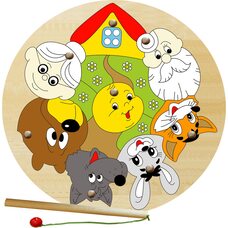 «Колобок», мозаика + рыбалка, 10 дет.