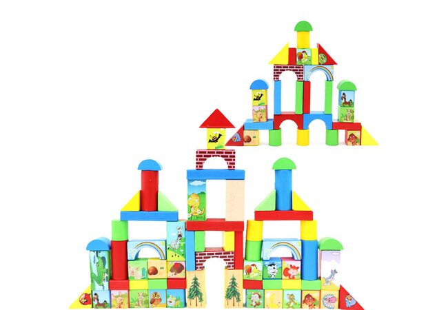 Конструктор с животными, 52 дет.