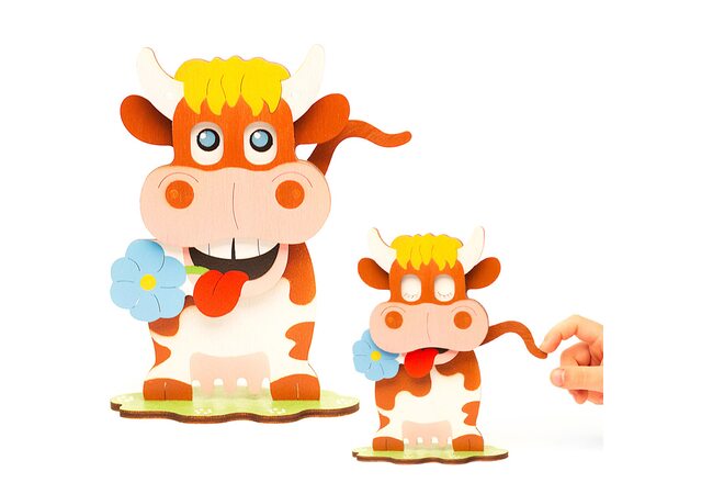 Серия «Собери с папой - Коровка», 9 дет.