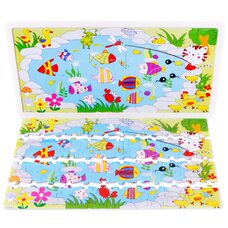 Пазл «Котик на рыбалке», 96 дет