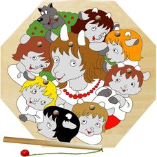 «Семеро козлят», мозаика + рыбалка, 9 дет.