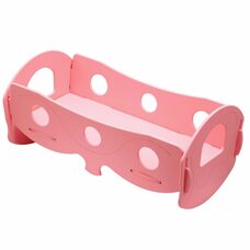 Кроватка для кукол (розовая)