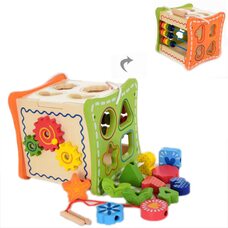 Бизикуб 4 в 1 с ручкой