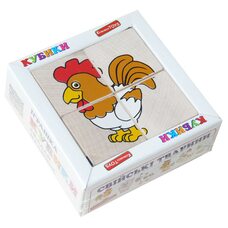 Кубики «Домашние животные» 4шт.