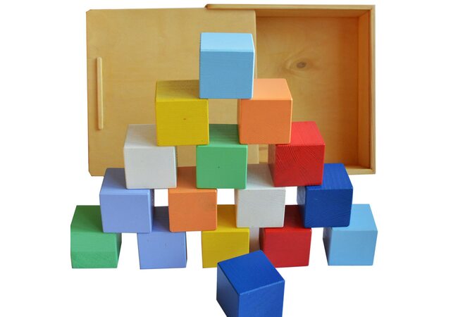 Цветные кубики, 16 шт.