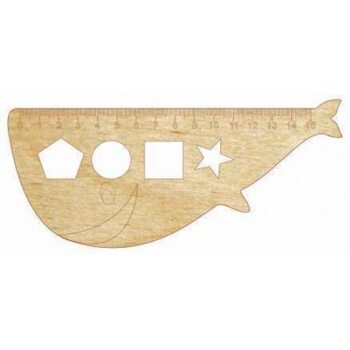 Линейка «Кашалот», 15 см.