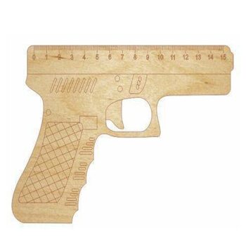 Линейка «Пистолет», 15 см.