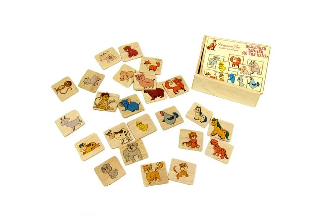 Розвиваюча пазлова гра «Знайди маму»