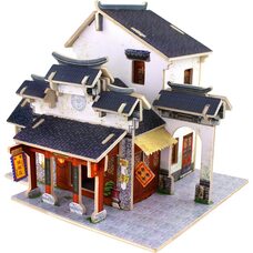 Магазин тканей (Китай), сборная модель, 41 дет.