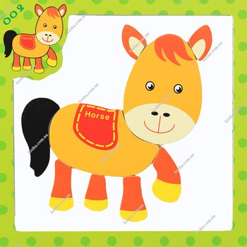 Магнитный пазл «Лошадка»