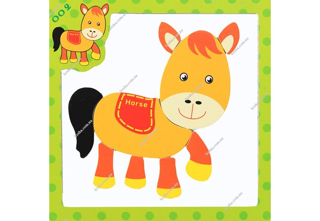 Магнитный пазл «Лошадка»