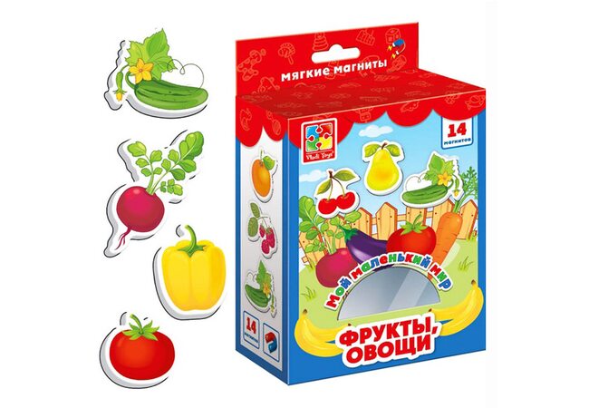 Магниты «Фрукты-овощи» (рус.)