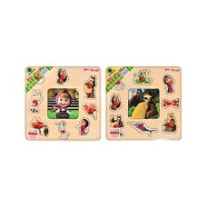 Вкладыши с ручкой «Маша и медведь»